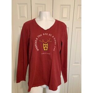 Life is Good Whatever You Are Be a Good One Vneck TShirt